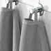 Grey hand towel from IKEA LUDDVIAL collection, size 40x60 cm, hanging on rack-50579871