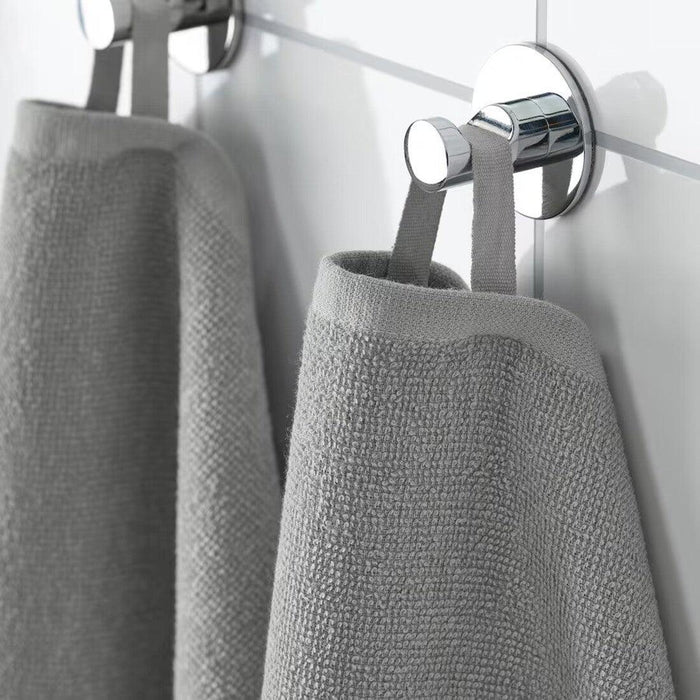 IKEA LUDDVIAL Washcloth, grey, 25x25 cm (10x10 ")