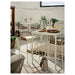  Multiple IKEA LUNGÖN privacy screens combined to create larger garden enclosure

