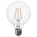 IKEA LUNNOM LED Bulb E27 with clear globe design, 150 lumens.