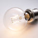 Energy-efficient IKEA LUNNOM LED bulb, 95 mm clear globe shape.