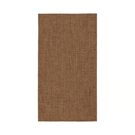 Brown textured rug on a white background