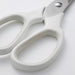  IKEA MÄRKBART white scissors open flat lay showing smooth ergonomic handles and aligned blades