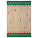 IKEA MÄVINN handwoven jute rug beige green wool accents flatwoven pattern #70601625