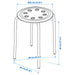 IKEA MARIUS stool dimensions illustration showing 32cm seat diameter and 45cm seat height
