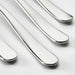 IKEA MARTORP stainless steel spoons close-up showing polished finish and light reflection