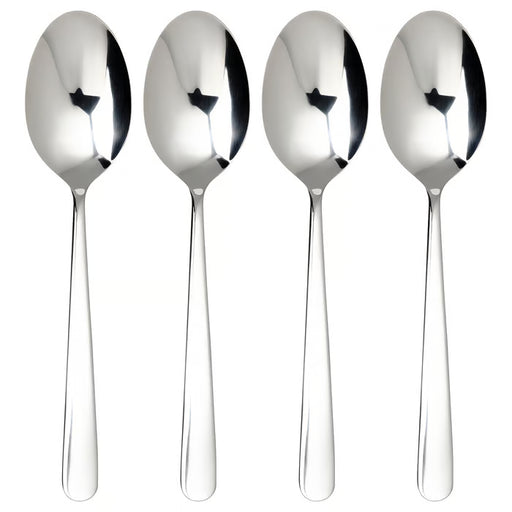 IKEA MARTORP stainless steel spoons set of 4 lined up in a row sleek modern design 19cm #20521037