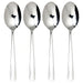 IKEA MARTORP stainless steel spoons set of 4 lined up in a row sleek modern design 19cm #20521037