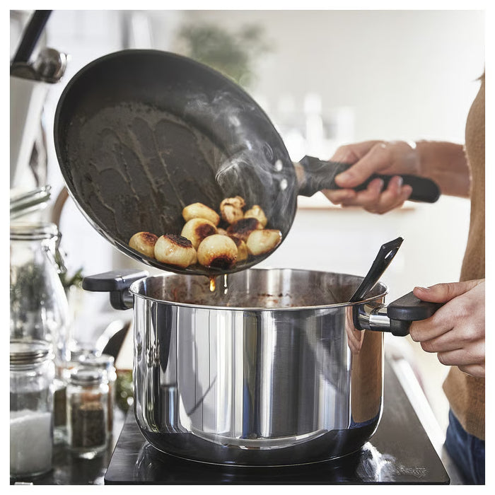 IKEA MIDDAGSMAT frying pan in use on stovetop for everyday cooking