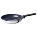 IKEA MIDDAGSMAT stainless steel frying pan 24cm with black handle, non-stick ceramic coating #10545227