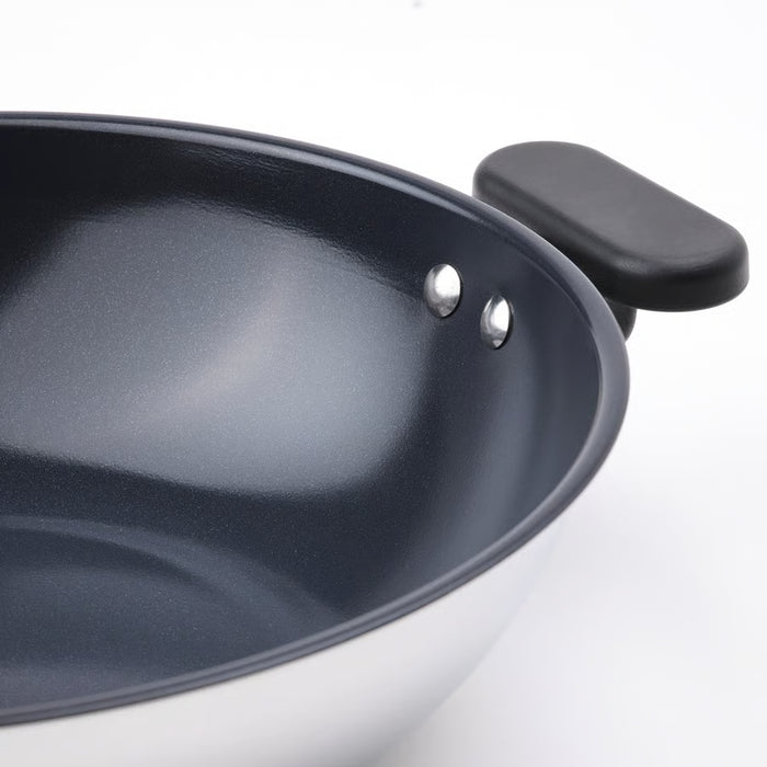 IKEA MIDDAGSMAT Wok, non-stick coating/stainless steel, 28 cm (11 ")