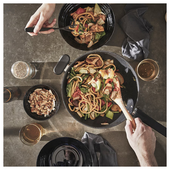 IKEA MIDDAGSMAT Wok, non-stick coating/stainless steel, 28 cm (11 ")