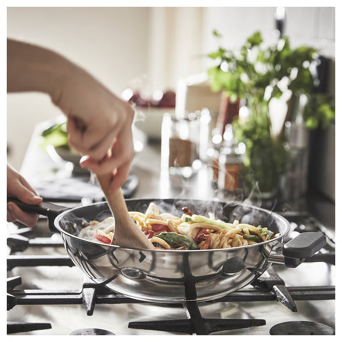 IKEA MIDDAGSMAT Wok, non-stick coating/stainless steel, 28 cm (11 ")