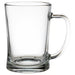 IKEA MJÖD beer tankard clear glass with handle front view classic design #40179604