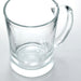 IKEA MJÖD clear glass beer tankard side view showing tapered shape and foam head