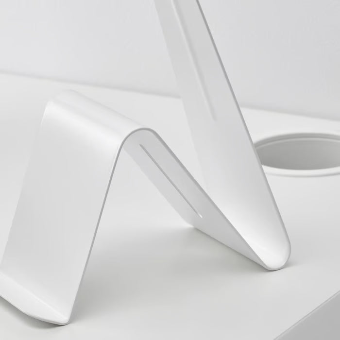  Close-up of IKEA MÖJLIGHET stand surface epoxy powder coating texture