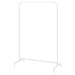 IKEA MULIG white clothes rack 99x152 cm front view steel frame with plastic feet #80179433