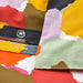 Close-up of IKEA MURREVA cotton-viscose fabric texture with multicolour floral print