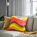 IKEA MYGGBLOMSTER cushion cover bright pink multicolour styled on sofa