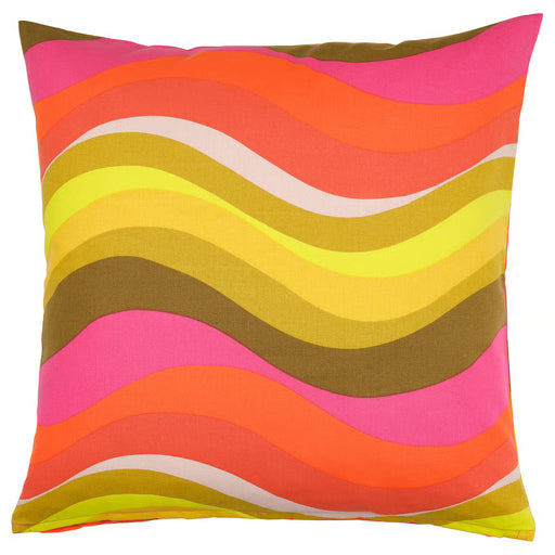 IKEA MYGGBLOMSTER cushion cover bright pink retro wave pattern 50x50cm #30582129