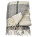 IKEA MYRULL Throw, light grey, 130x170 cm, adding a cozy touch to a living room 70563483