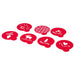 IKEA VINTERFEST stencil set of 7 assorted festive patterns PET plastic 10cm each #10432094