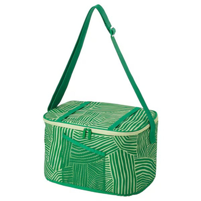 IKEA NÄBBFISK Cooling Bag in Patterned Green