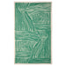  IKEA NÄBBFISK tablecloth patterned off-white dark green 145x240 cm laid on dining table #10571080