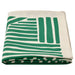  IKEA NÄBBFISK green patterned cotton tablecloth styled with plates and cutlery on dining table