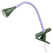 IKEA NÄVLINGE LED clamp spotlight in lilac and dark green, adjustable for task lighting