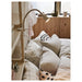 IKEA NÄVLINGE white clamp spotlight on wooden bunk bed casting warm light in cosy bedroom