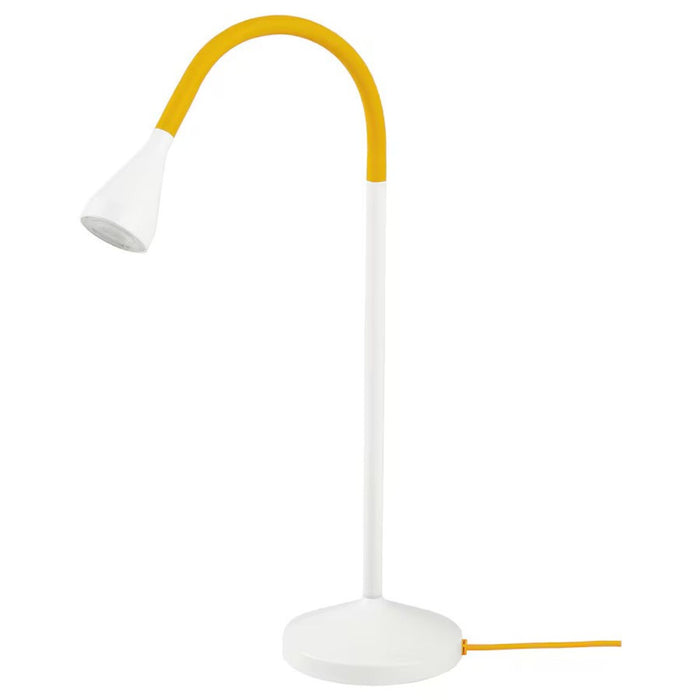 Adjustable NÄVLINGE LED desk lamp illuminating a workspace-30574718