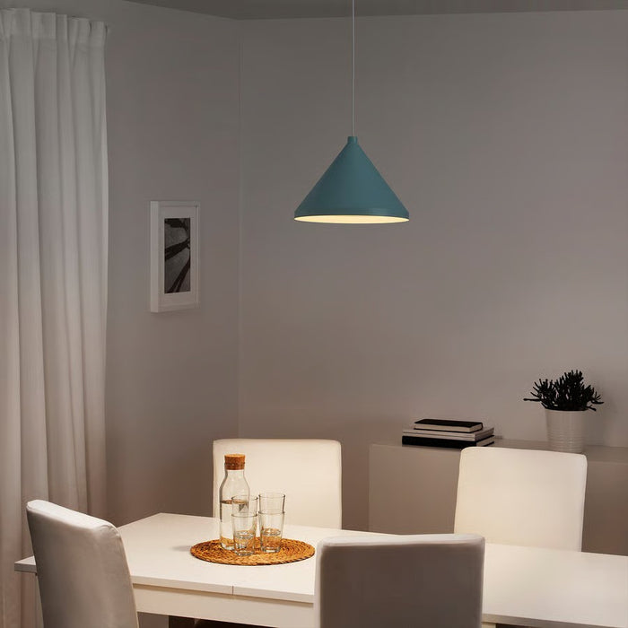 IKEA NÄVLINGE Pendant lamp, light blue, 33 cm (13 ")