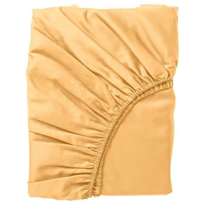IKEA Fitted sheet, yellow, 140x200 cm (55x79 ")