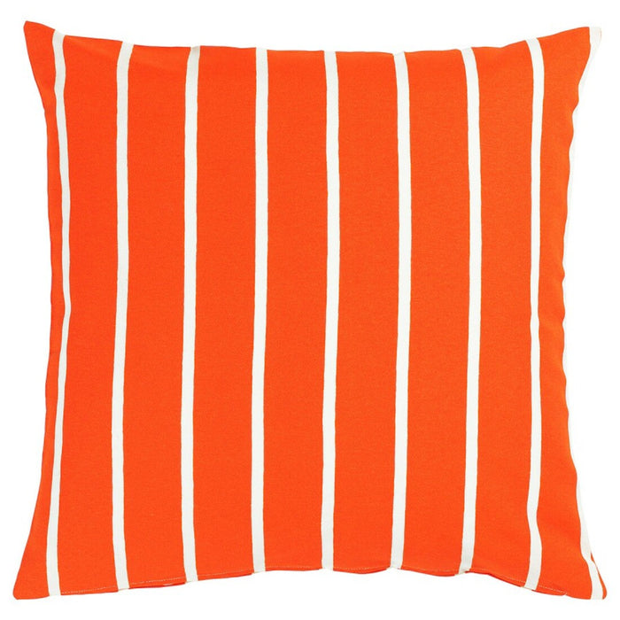 IKEA NICKFIBBLA Orange White/stripe cushion cover, 50x50 cm, featuring a modern Orange White/stripe pattern(Pack of 1)-80560988