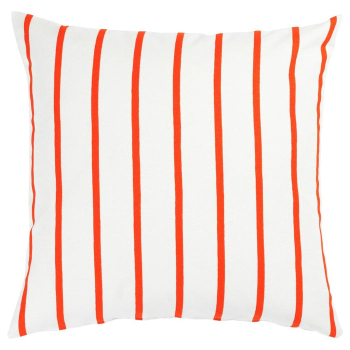 IKEA NICKFIBBLA White Orange/stripe cushion cover, 50x50 cm, featuring a modern White Orange/stripe pattern-(Pack of 1)-40560990