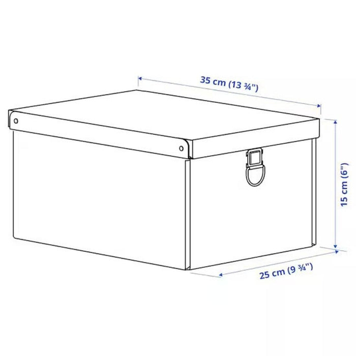 IKEA NIMM Storage box with lid, light grey-beige, 32x30x30 cm , 25x35x15 cm  ( 2 types )
