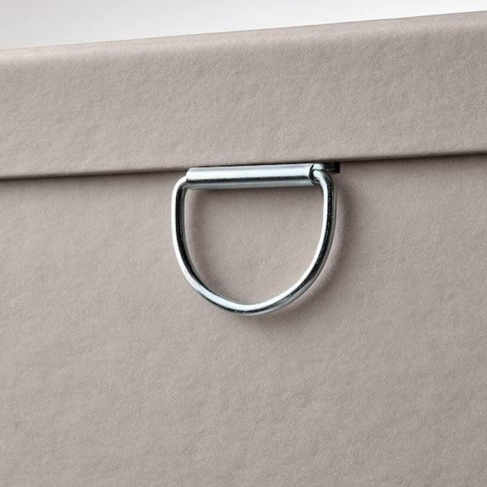 IKEA NIMM Storage box with lid, light grey-beige, 32x30x30 cm , 25x35x15 cm  ( 2 types )