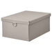 Digital Shoppy IKEA Compactlight-grey-beige_ Storage Box with Lid by IKEA - 25x35x15 cm - Perfect for decluttering.
