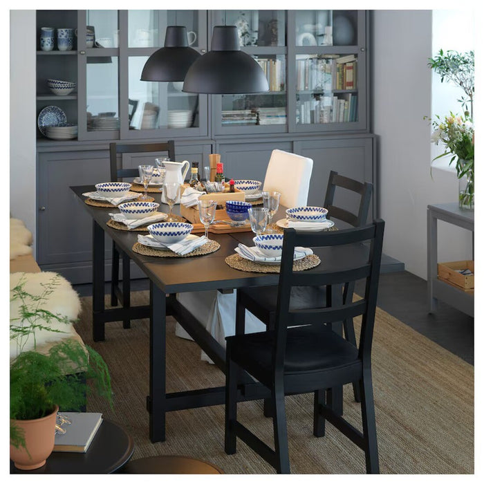 Comfortable black IKEA NORDVIKEN Chair for dining - 70369546