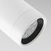 Close-up of IKEA NYMÅNE white ceiling spotlight showing powder-coated aluminium shade detail