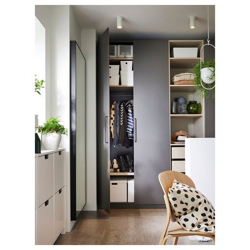  IKEA NYMÅNE white ceiling spotlight installed in modern living room interior lighting setup