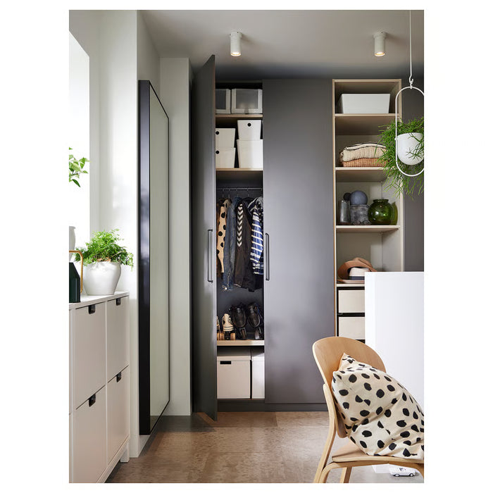  IKEA NYMÅNE white ceiling spotlight installed in modern living room interior lighting setup