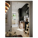 IKEA NYMÅNE white single spot ceiling light angled view showing tilt and rotation range