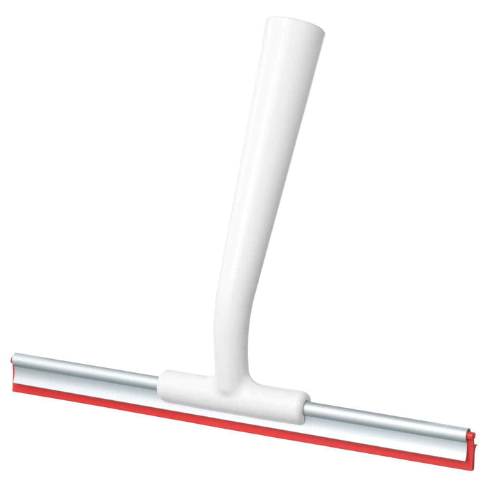 IKEA NISSÖGA Napkin, grey/dark blue, 35x35 cm (14x14 ") ( 4 pack) with LILLNAGGEN Squeegee, White