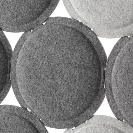 Digital Shoppy Close-up of the IKEA ODDLAUG grey panel, showcasing its textured surface for sound absorption 80427367