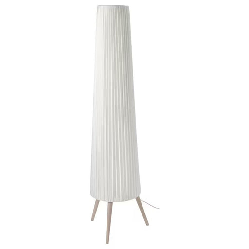 IKEA ÖKENSAND Floor Lamp – Beech/White - Elegant Lighting for Any Room  80541532