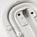 IKEA ÖRNVRÅK clock battery compartment showing AAA battery slot single battery required
