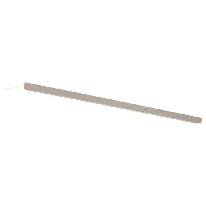 Long, thin metallic rod on a white background