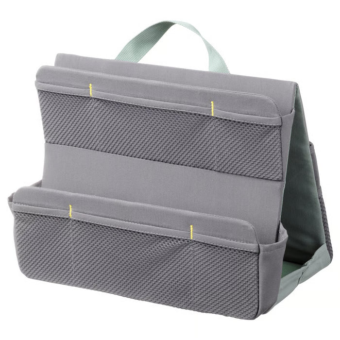 IKEA ÖVNING grey desk accessories organiser with handle and mesh pockets #90552011